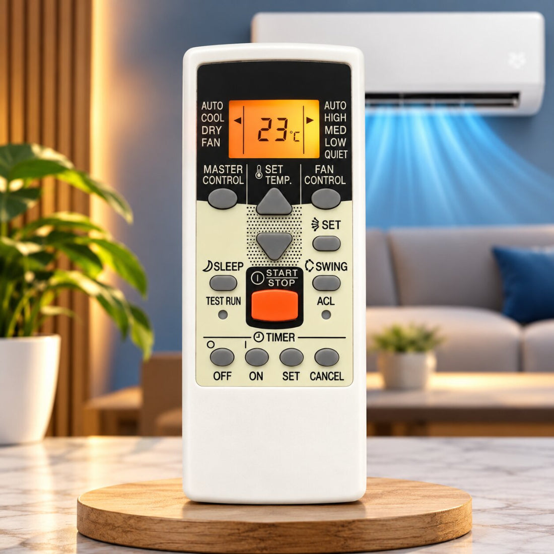 Upix Compatible Hitachi AC Remote No. 272B | No Backlight