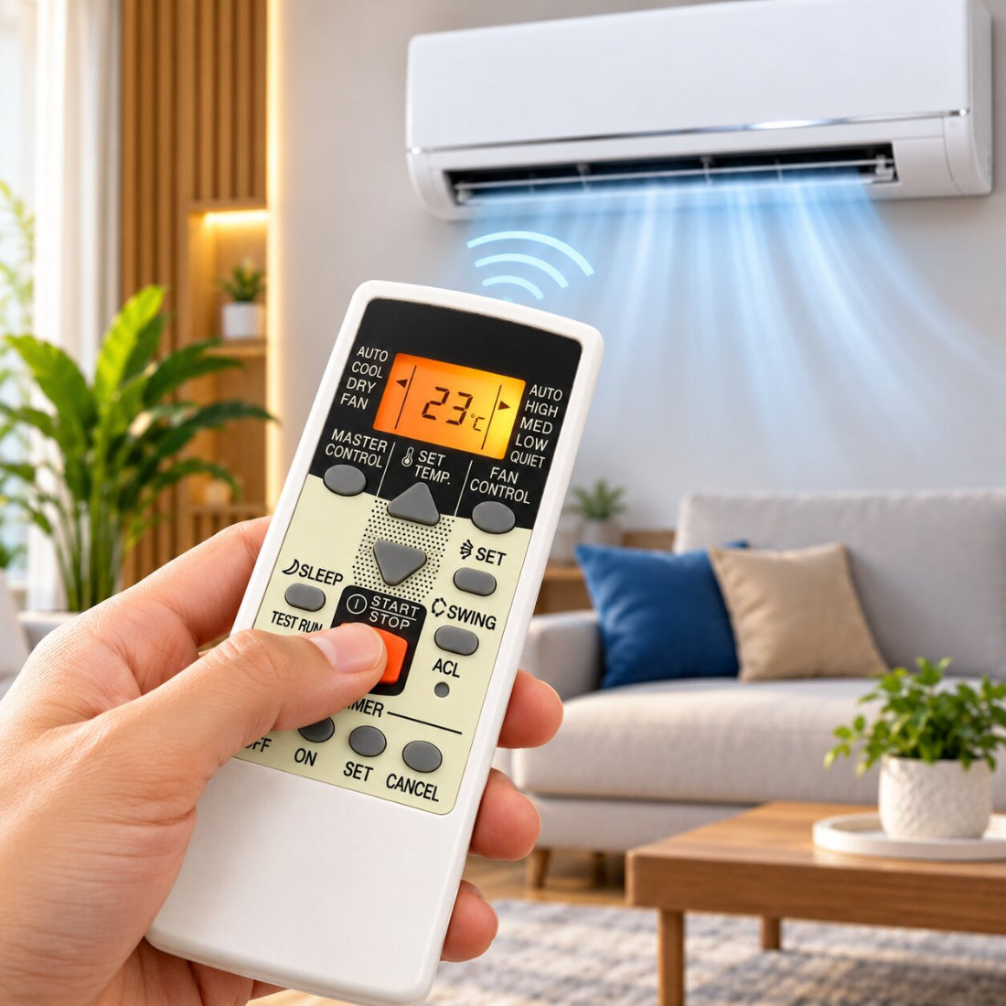 Upix Compatible Hitachi AC Remote No. 272B | No Backlight