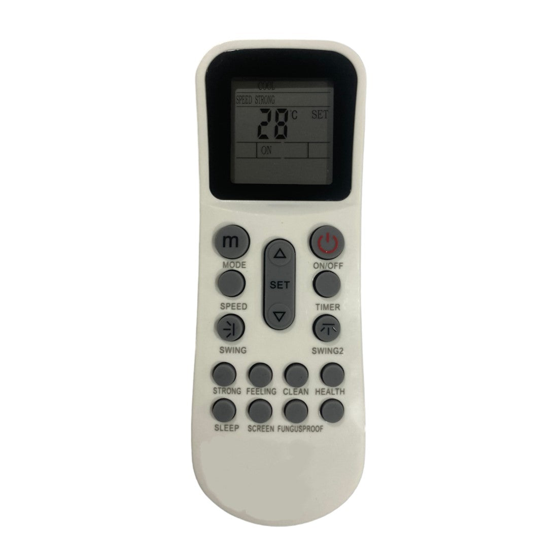Upix Compatible Aux AC Remote No. 125 (No Backlight)