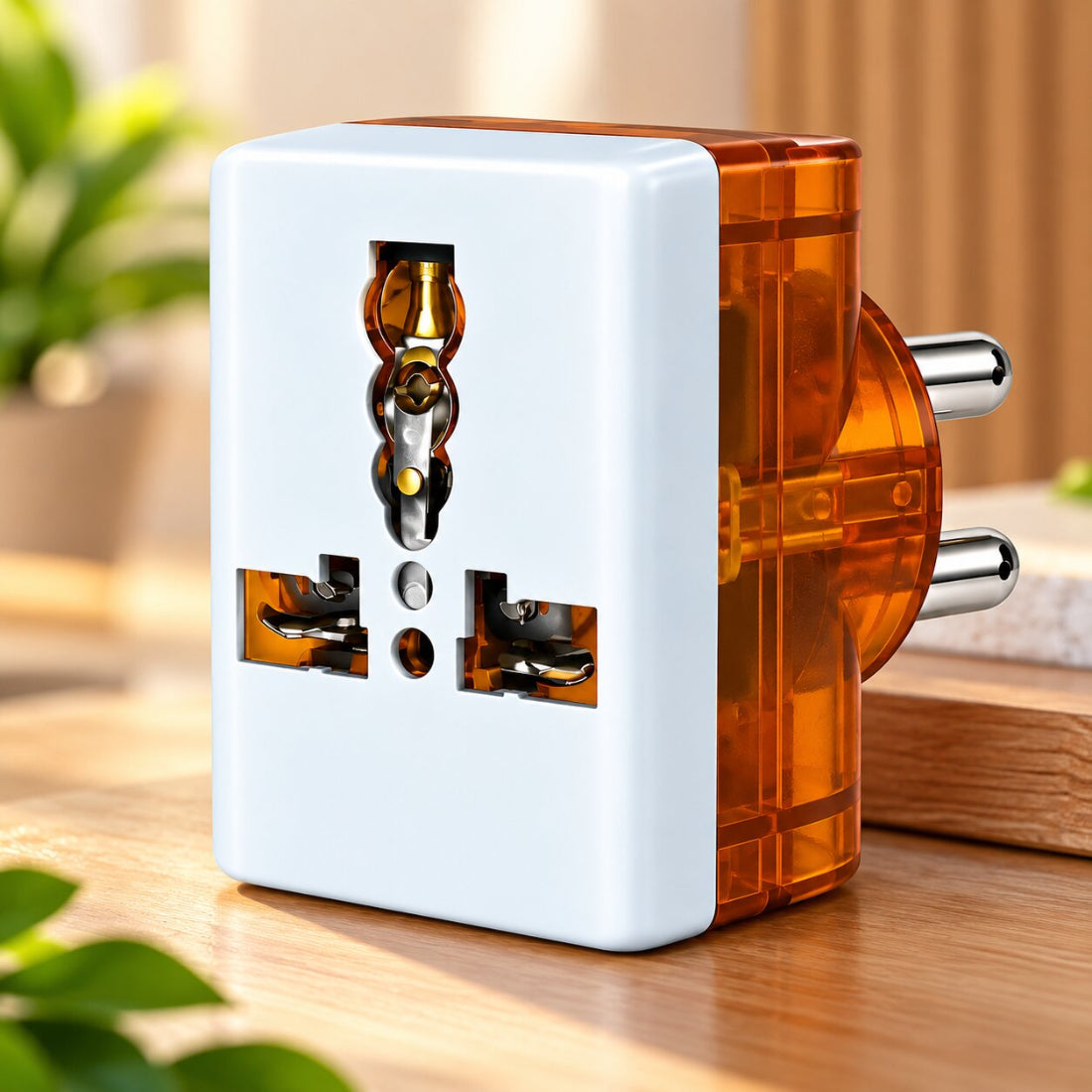 Upix 3 Pin Travel Universal Multi Plug, Worldwide Electric Adaptor, for 2 Pin 3 Pin Socket Connector