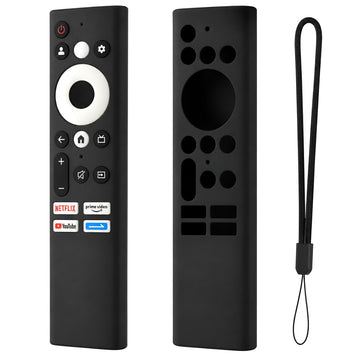 Upix Silicone Protective Cover for Lloyd Smart TV Remote – Soft Silicone Case Only (Black)