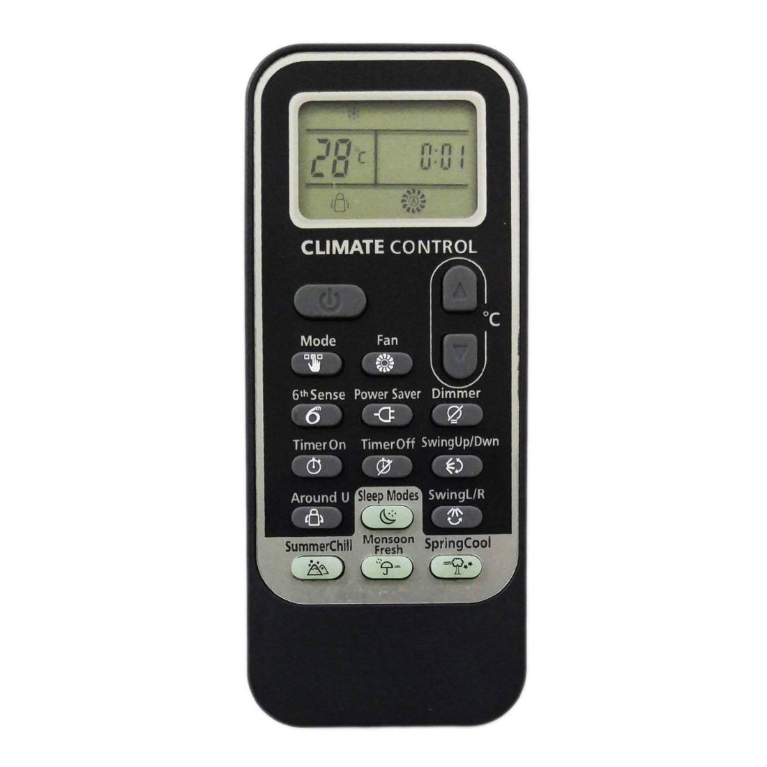 Upix Compatible Whirlpool AC Remote No. 192 (No Backlight)