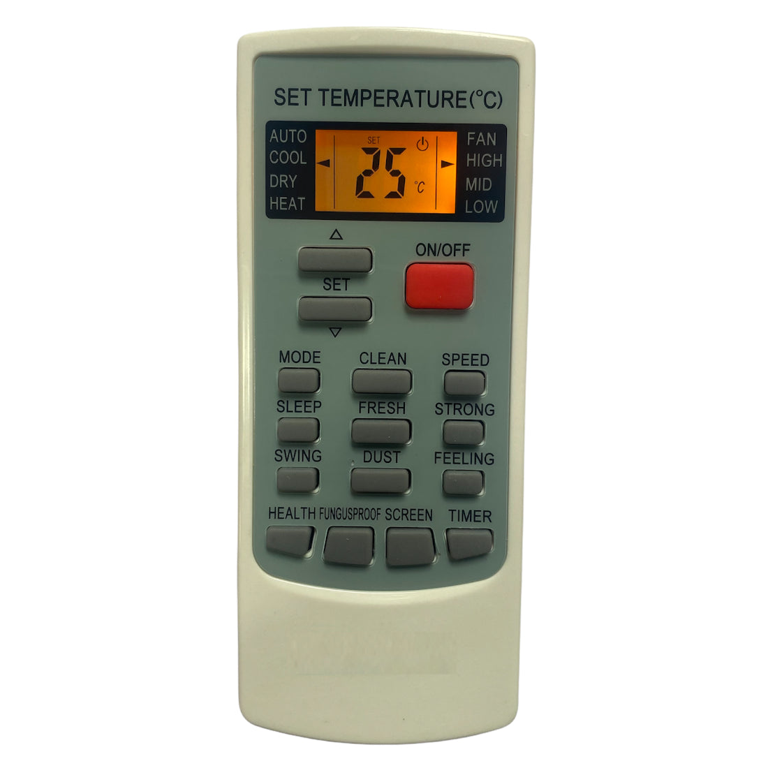 Upix Compatible Cruise AC Remote No. 45 (with Backlight)