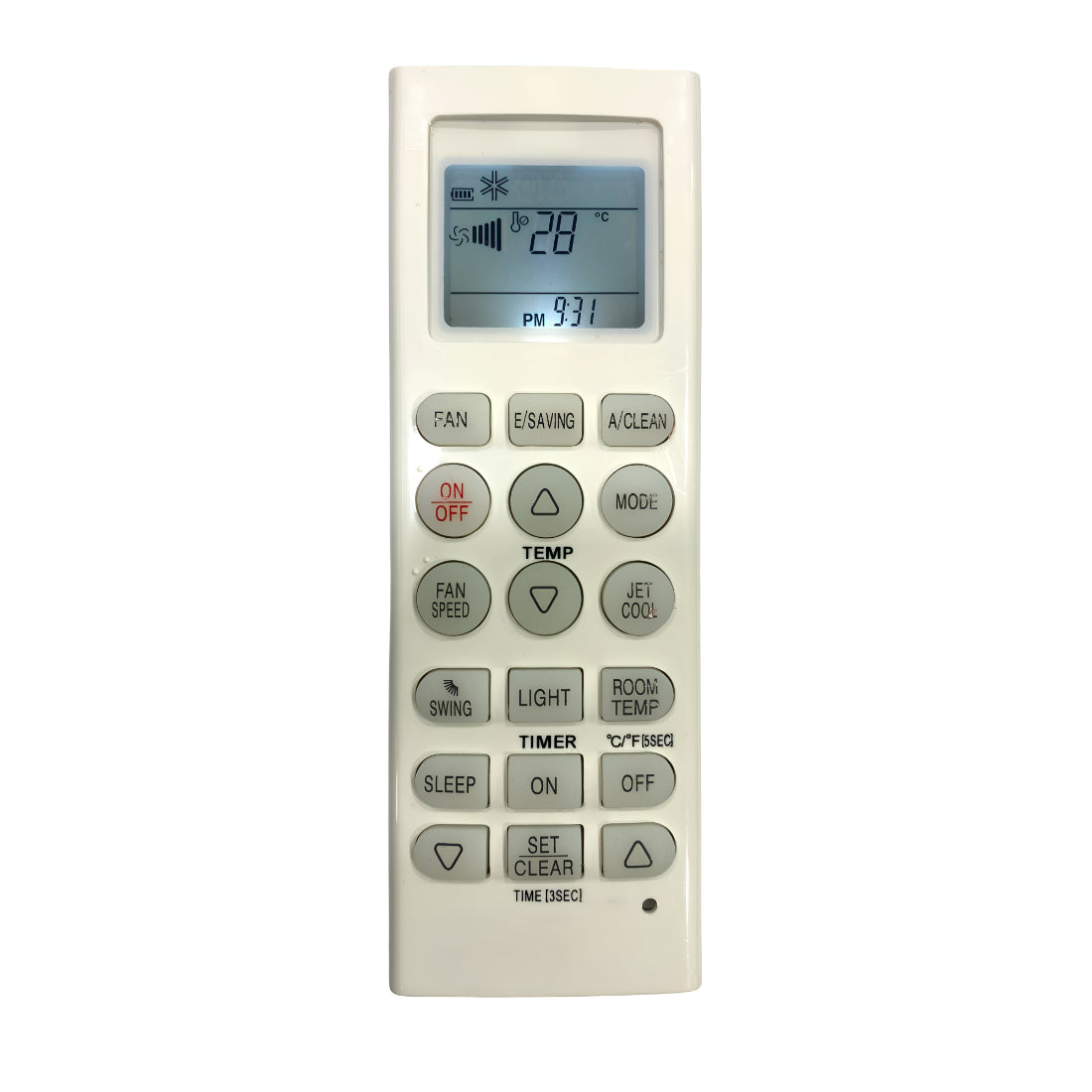 Upix Compatible LG AC Remote No. 36 (with Backlight)