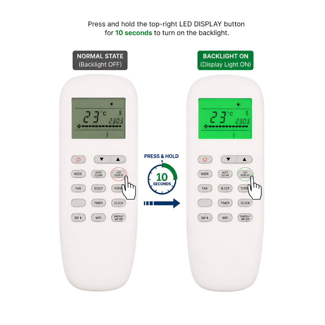 Upix Compatible Videocon AC Remote No. 215 (No Backlight)