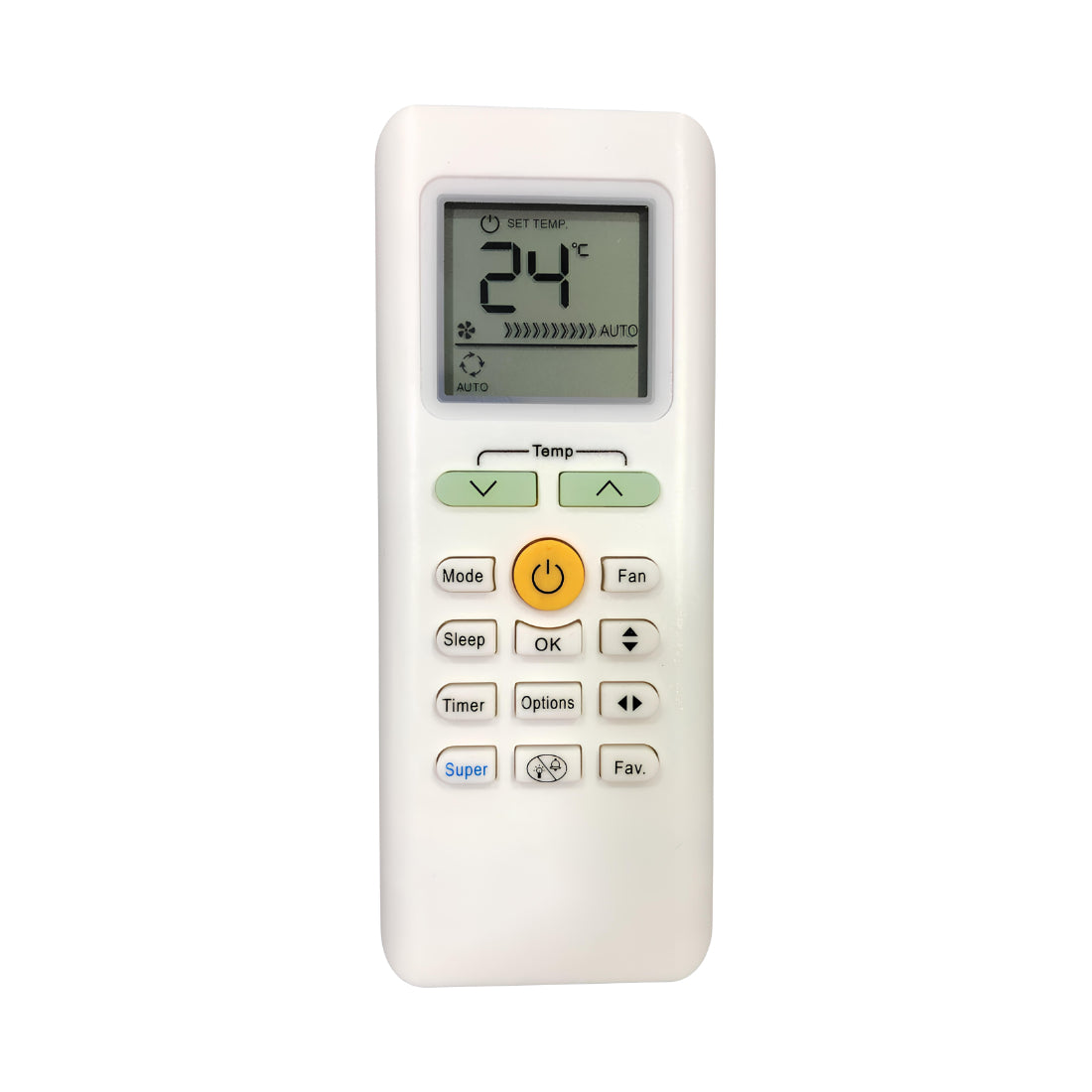Upix Compatible Carrier AC Remote No. 205 (No Backlight)
