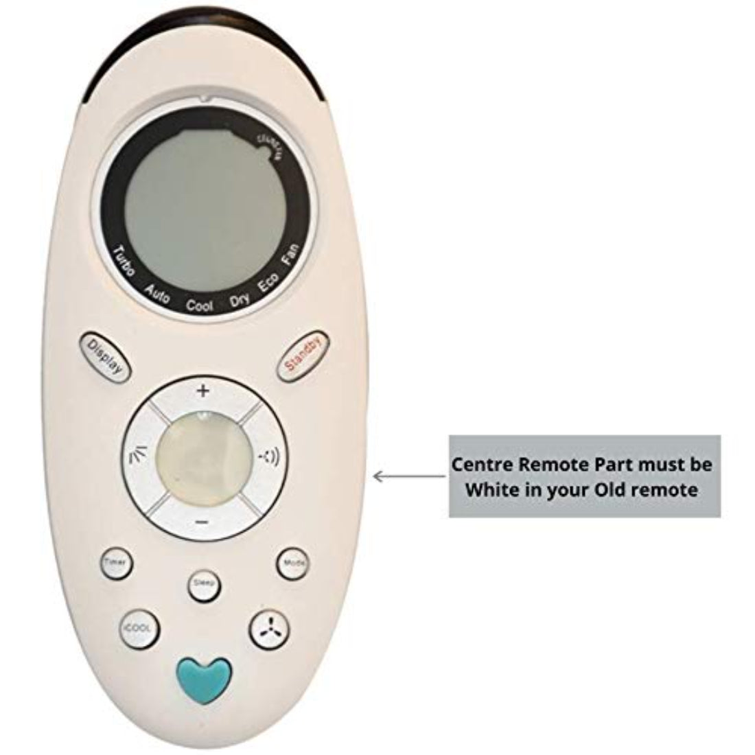 Upix Compatible Cruise AC Remote No. 143W (No Backlight)