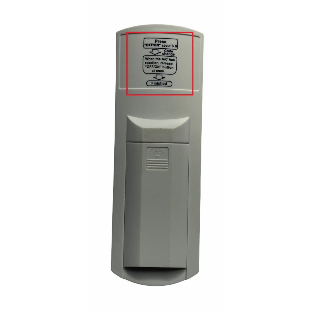 Upix Compatible Panasonic AC and Panasonic Inverter AC Remote No. 29B (No Backlight)