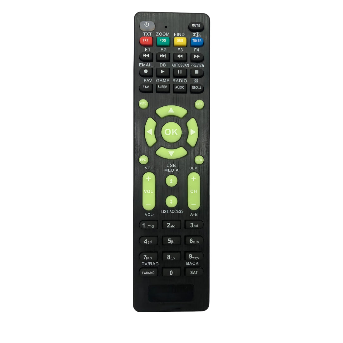 Upix Compatible Solid Free Dish DTH Remote No. 759