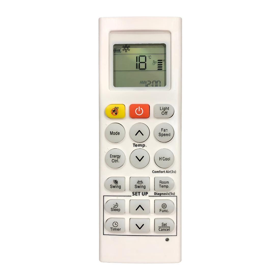 Upix Compatible LG AC Remote No. 36P (No Backlight)