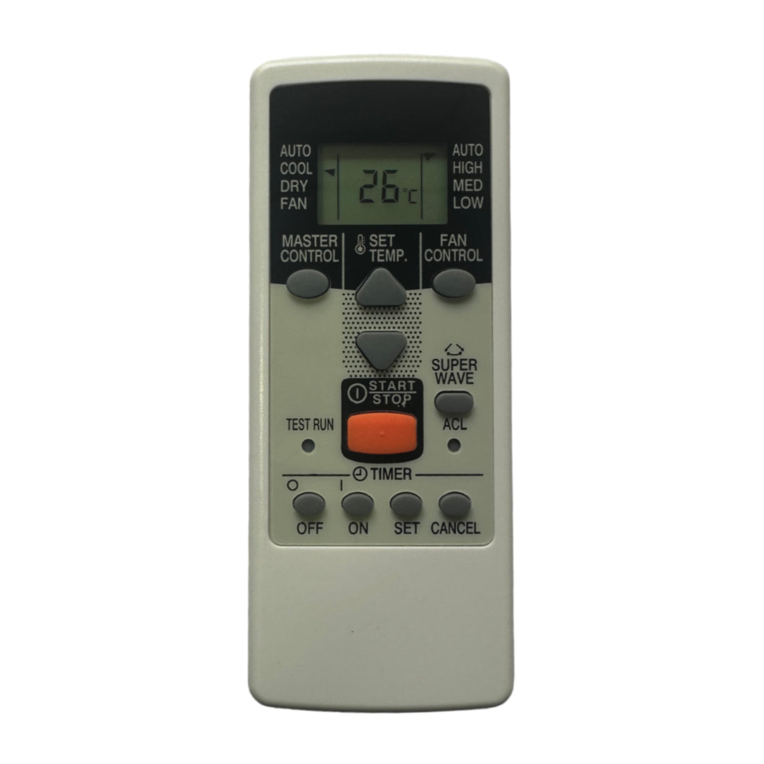 Upix Compatible O General AC Remote No. 23N (No Backlight)