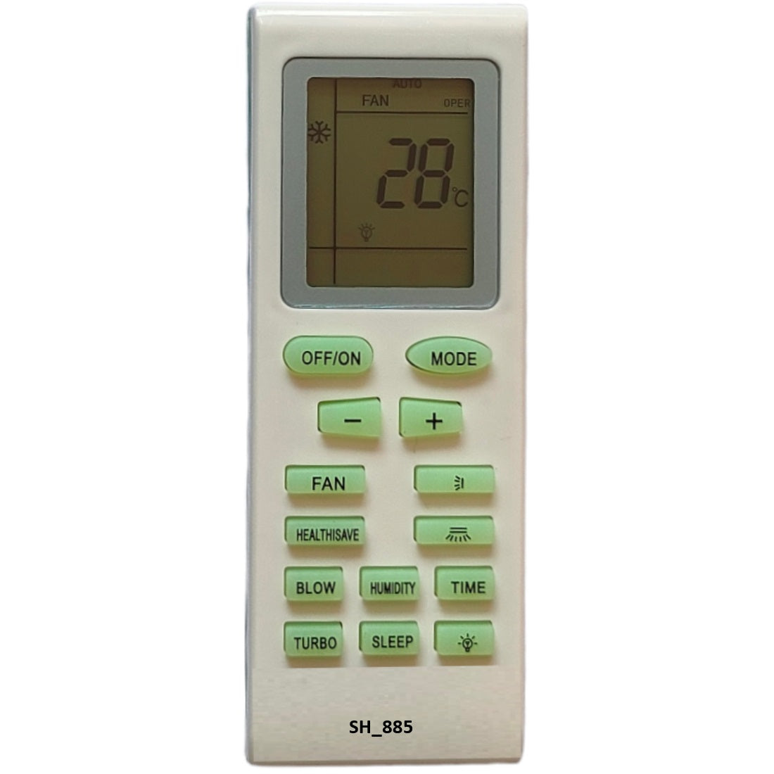 Upix Compatible Voltas AC Remote No. 18 (No Backlight)