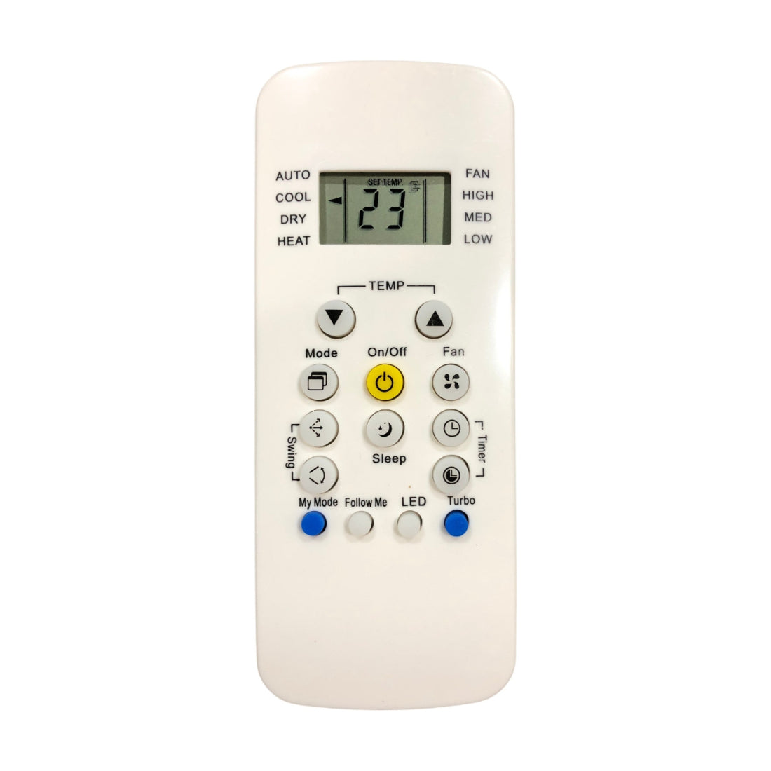 Upix Compatible Carrier AC Remote No. 148A (No Backlight)