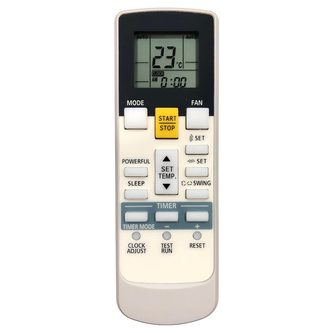 Upix Compatible O General AC Remote No. 107A (No Backlight)