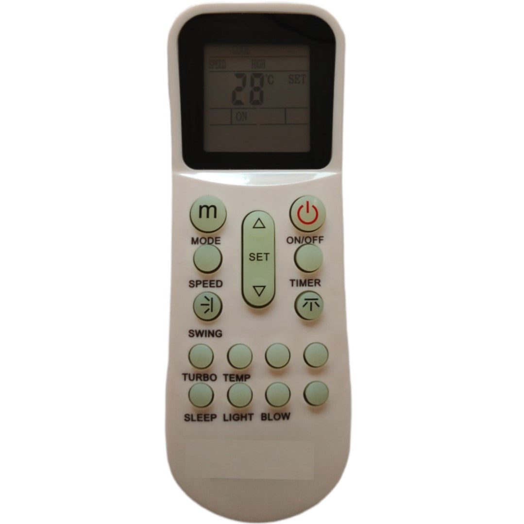 Upix Compatible Bluestar AC Remote No. 125A (No Backlight)