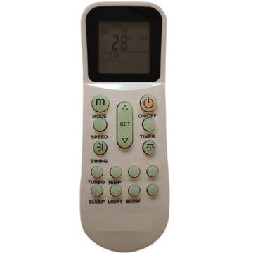 Upix Compatible Bluestar AC Remote No. 125A (No Backlight)