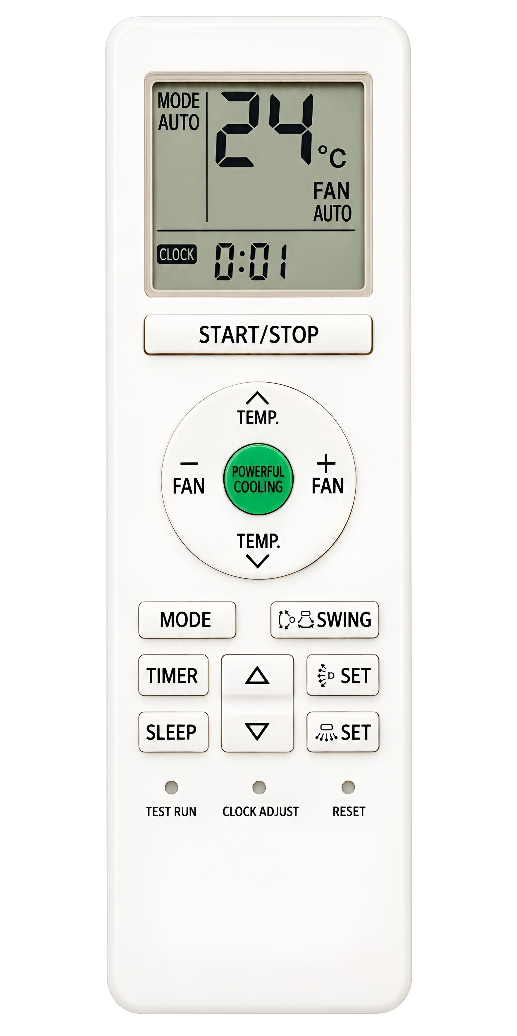 Upix Compatible O General AC Remote No. 203 (No Backlight)