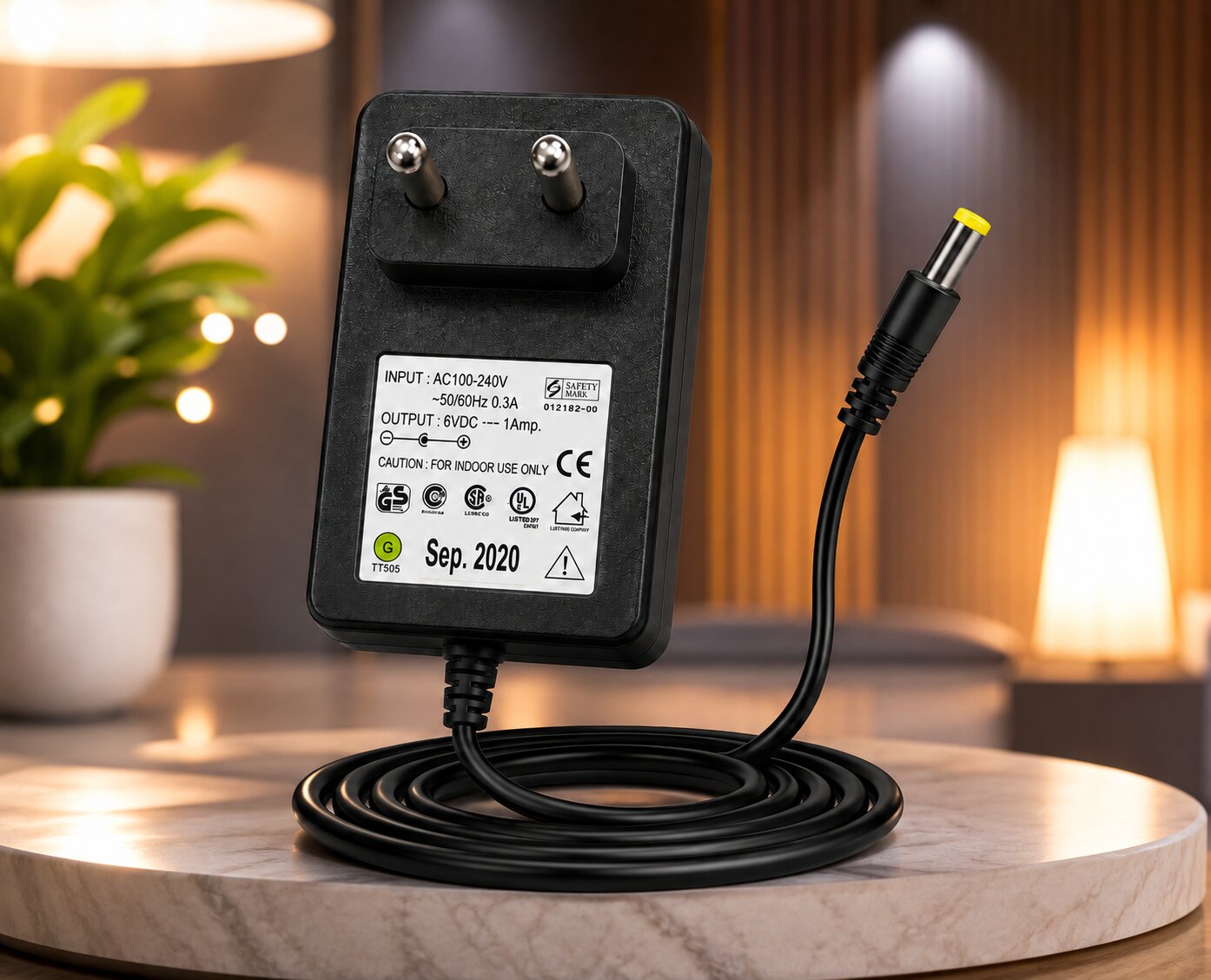 Upix 10V 1A DC Supply Power Adapter (with DC Pin)