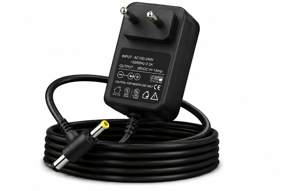 Upix 6V 1A DC Supply Power Adapter (with DC and Sony Pin)