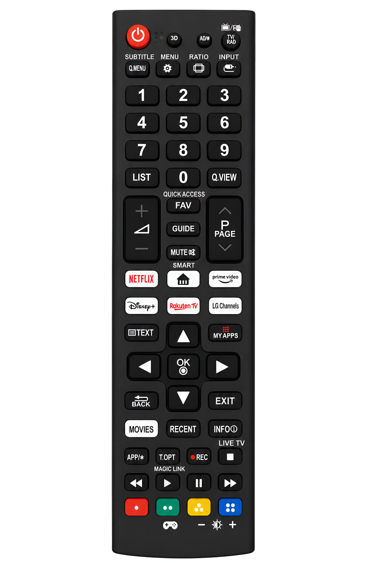 Upix Compatible LG Smart TV TV Remote No. 623 (No Voice)