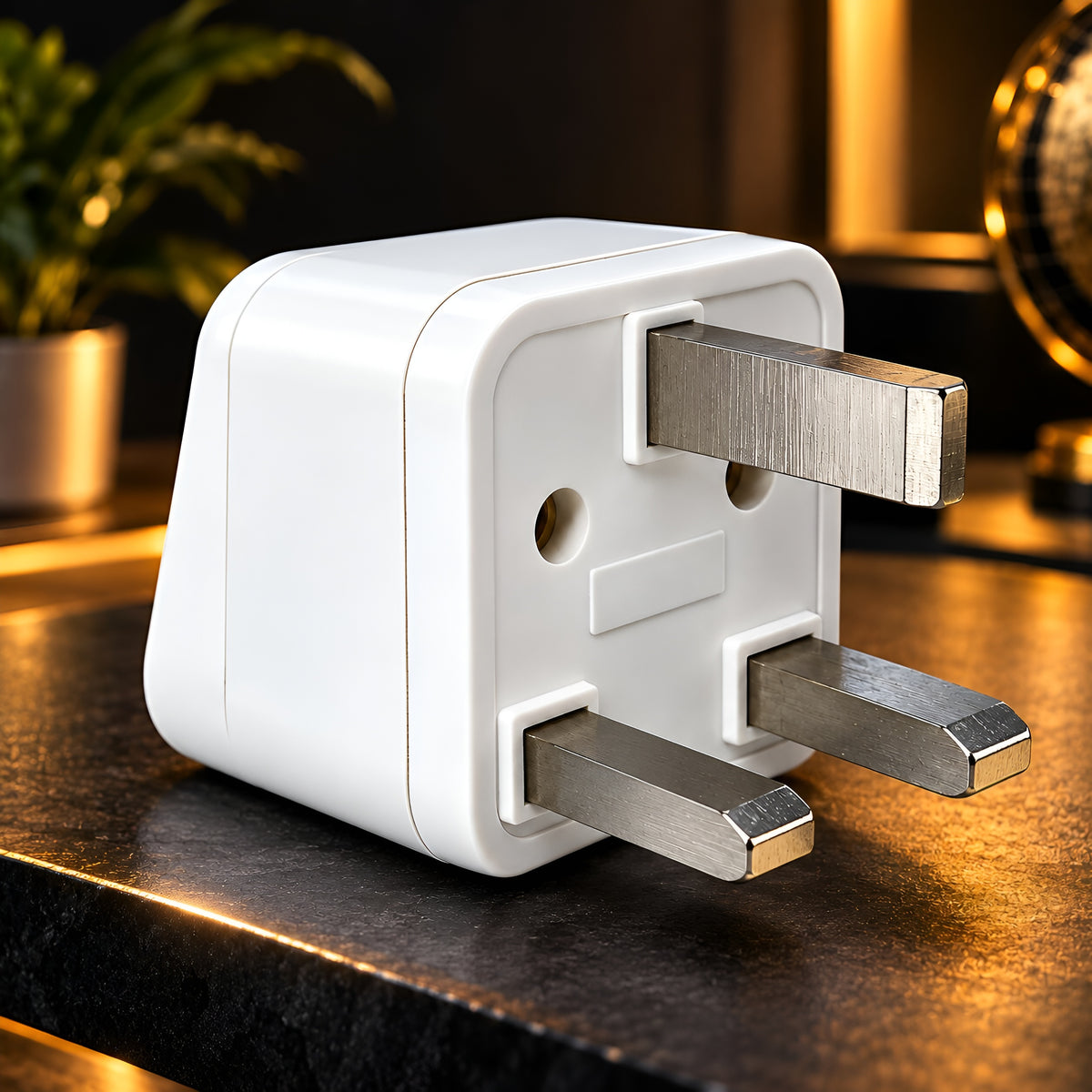 Upix World to UK/UAE/Hong Kong (Type G) Travel Adapter Plug, World (India, USA, Canada, and More)