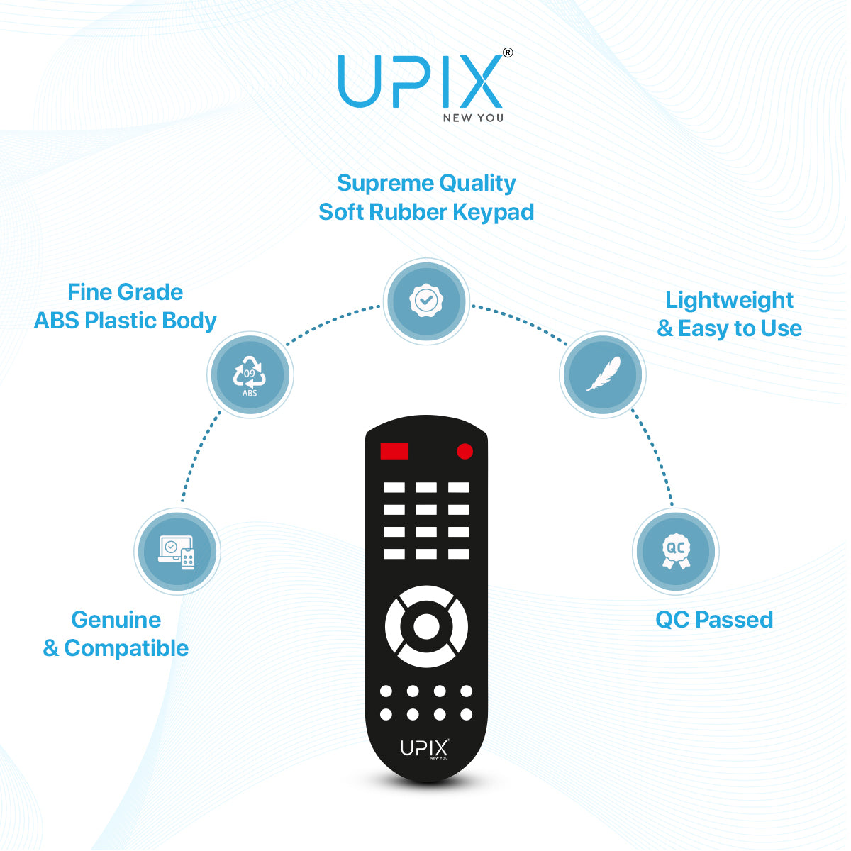 Upix Compatible Samsung Smart TV Remote No. 1291, with Voice, Pairing is Required
