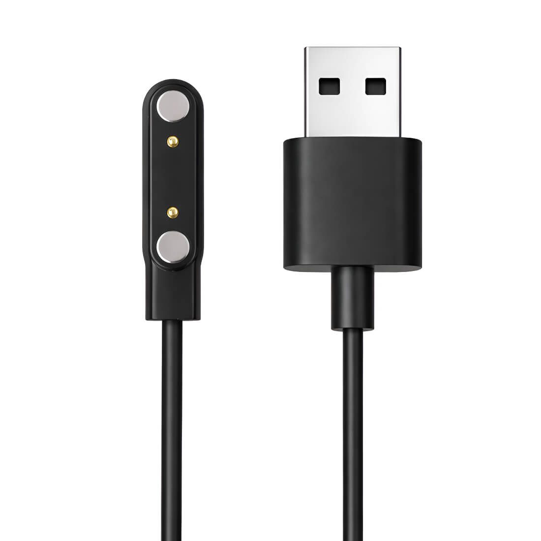 Upix Smartwatch Charging Cable 2 Pin (10mm Gap) | 5V USB Fast Charger Cable Only for Boat, Fire-Boltt Smartwatch (Not for All Models)