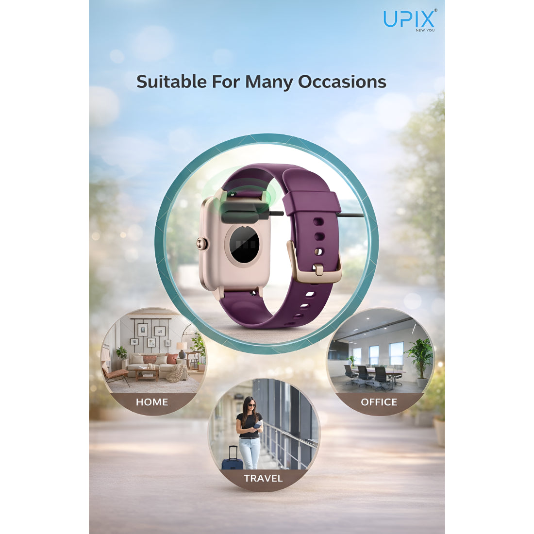 Upix Smartwatch Charging Cable 4 Pin | 5V USB Fast Charger Cable Only for Fire-Boltt Smartwatch (Not for All Models)