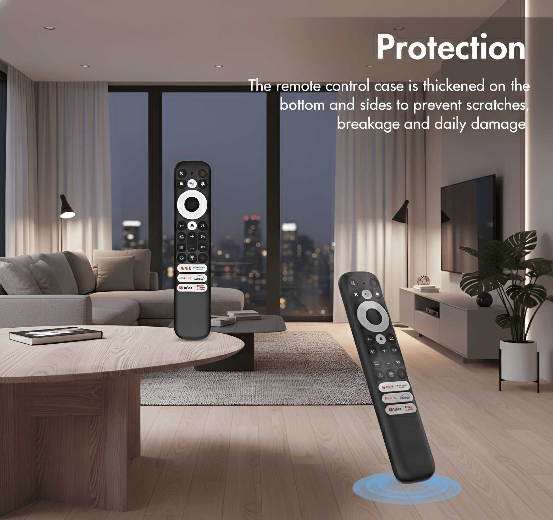 Upix Silicone TV Remote Cover Case Only for TCL Big Smart TV LCD/LED Remote