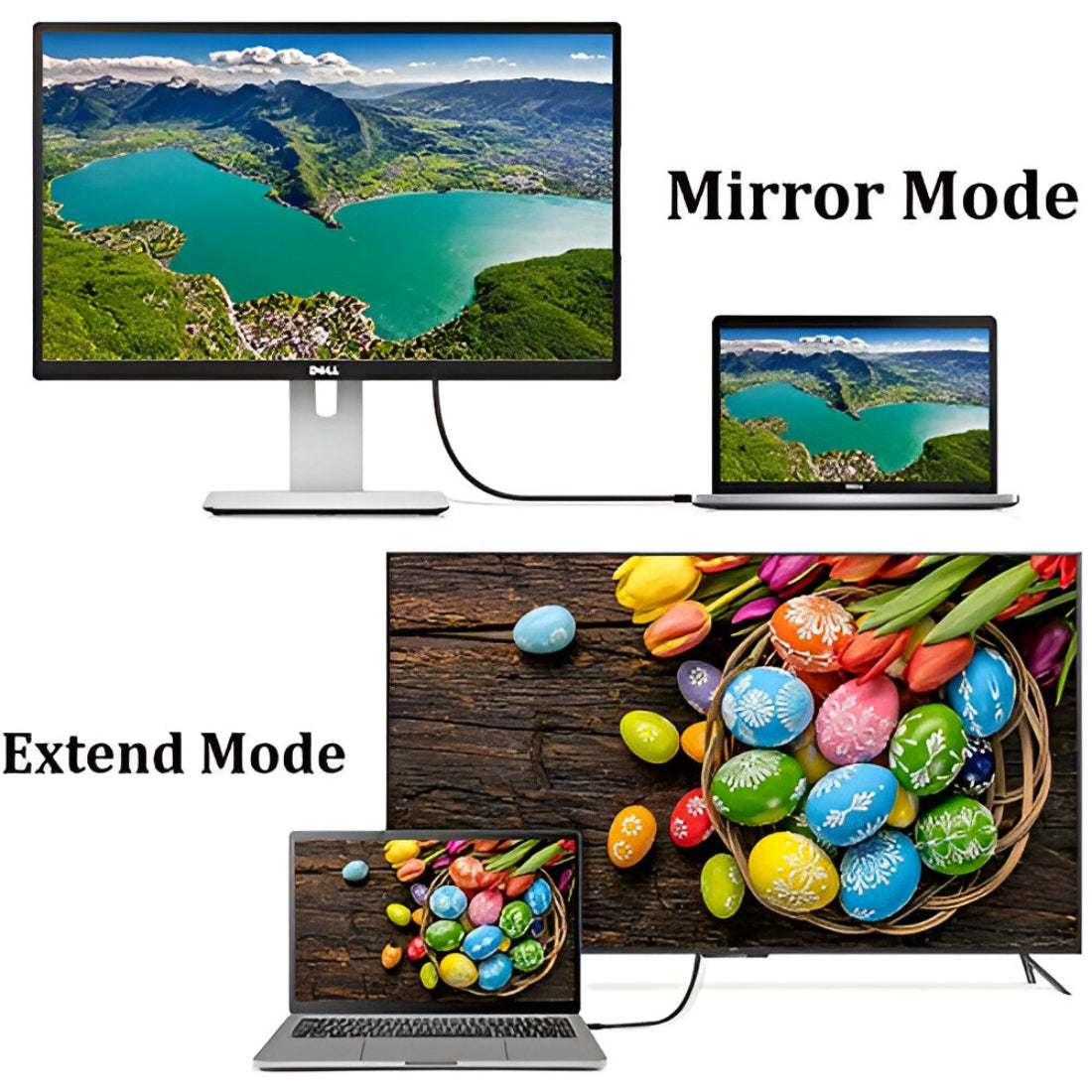 Upix 4K Display Port to Display Port Cable Audio & Video Display Cable for Projector, Laptop ? (1.6 Metres)