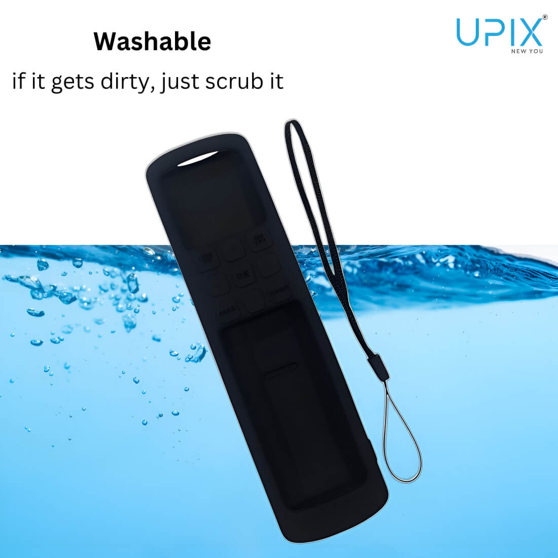 Upix Silicone TV Remote Cover Case Only for Jio Fiber Set Top Box Remote