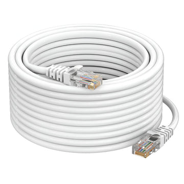 Upix Ethernet Patch Cord CAT6, RJ45 LAN Cable - 15 Meters (49.2 Feet) - White