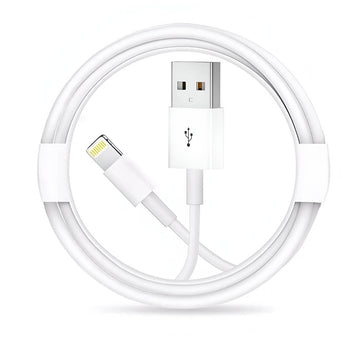 Upix Lightning to USB Cable Data Sync Fast Charging Cable, Compatible for iPhone 13, 12,11, X, 8, 7  (1 Metres) - White