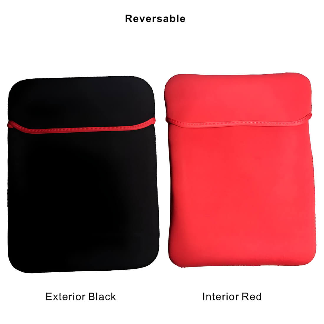 Upix Laptop Sleeve | Laptop Sleeve 10.5 inch, (Black + Red) for Men & Women  Laptop Bag