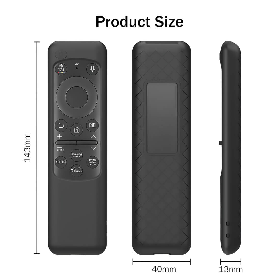 Upix Silicone Protective Cover for Samsung BN59-01432G Smart TV Remote (Solar Cell Model)