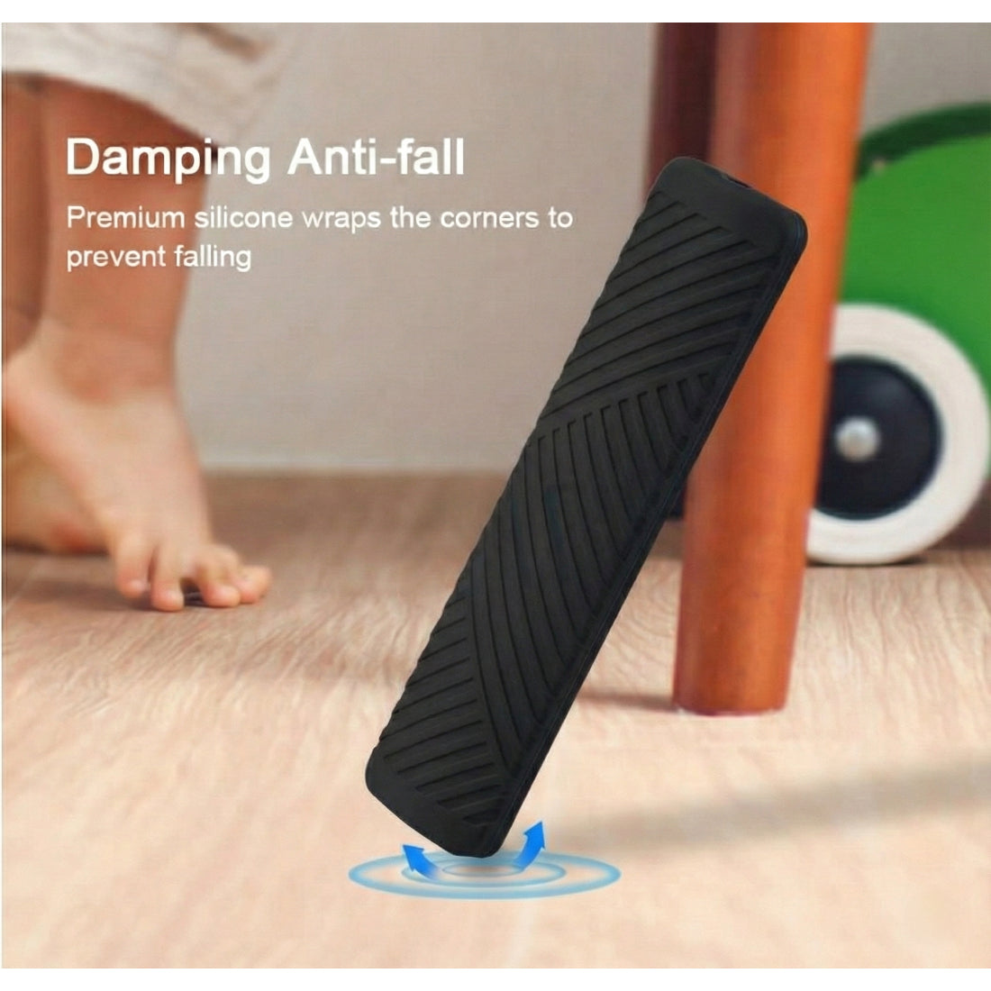 Upix Silicone Protective Cover for Mi Smart TV Remote – Soft Silicone Case Only (Black) – Please Check Images Before Ordering
