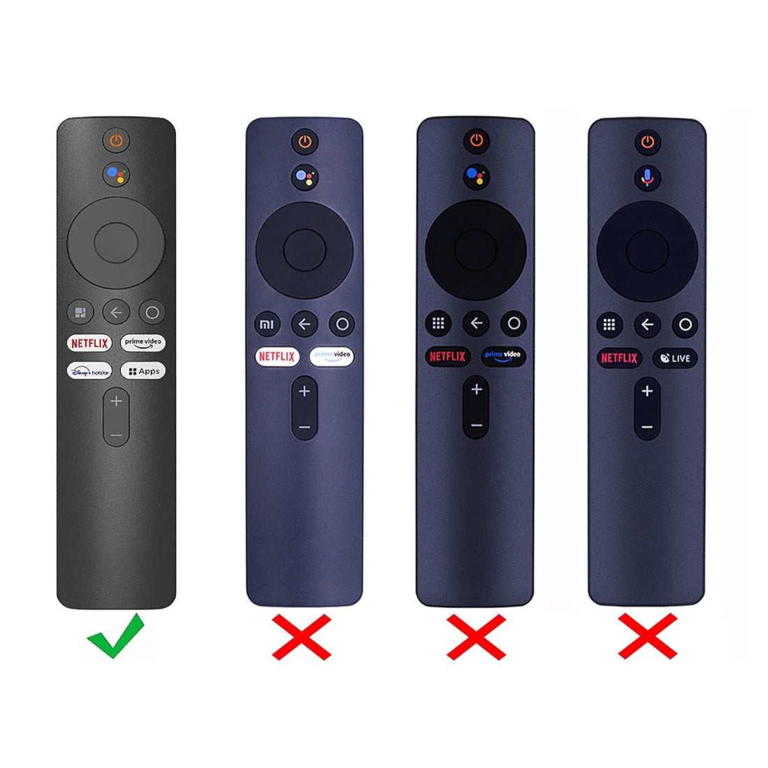 Upix Silicone Protective Cover for Mi Smart TV Remote – Soft Silicone Case Only (Black) – Please Check Images Before Ordering