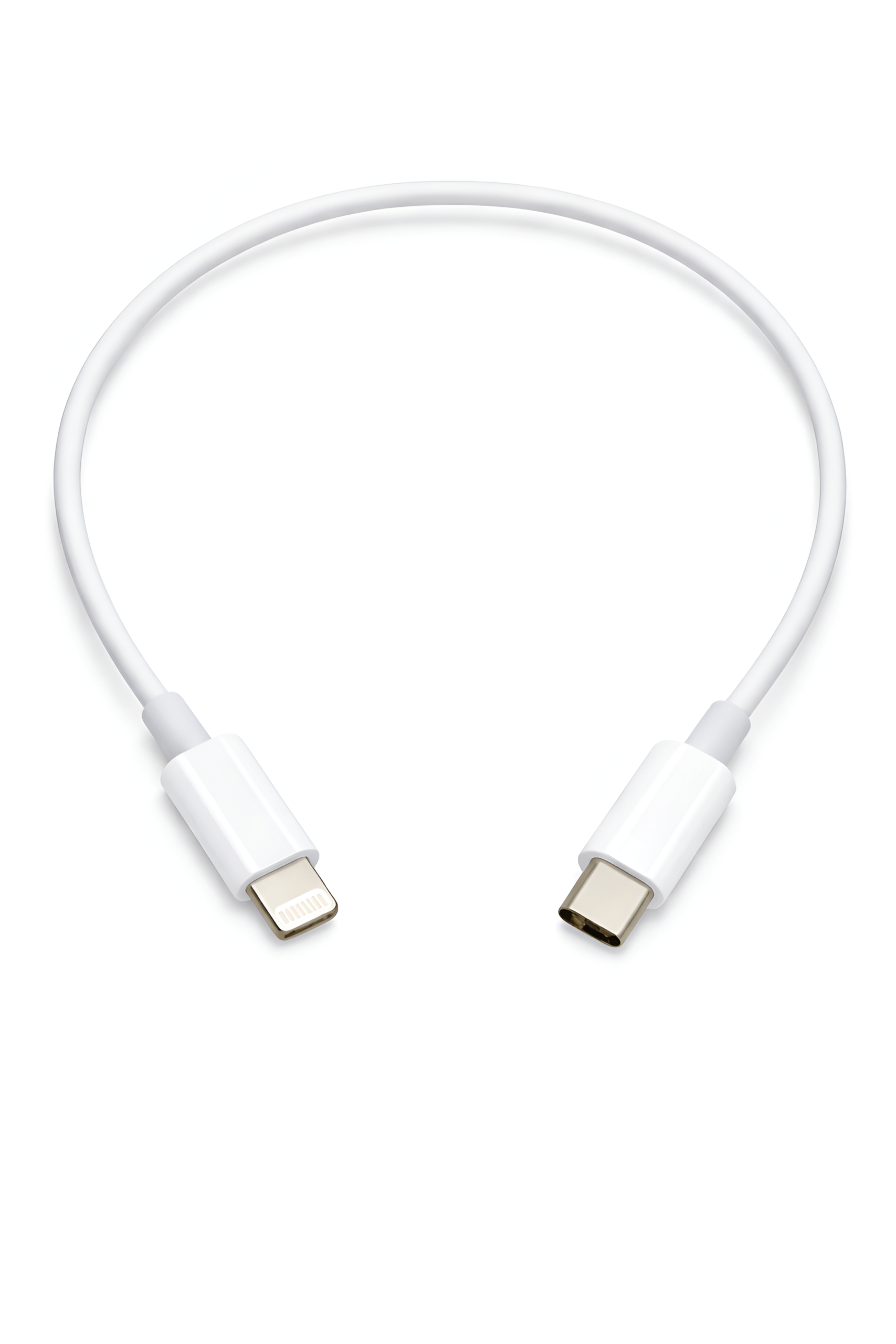 Upix Type C to Lightning Cable 30cm (0.98 Feets), Compatible for i-Phone 14/13/12/11/X/i-Pad - White