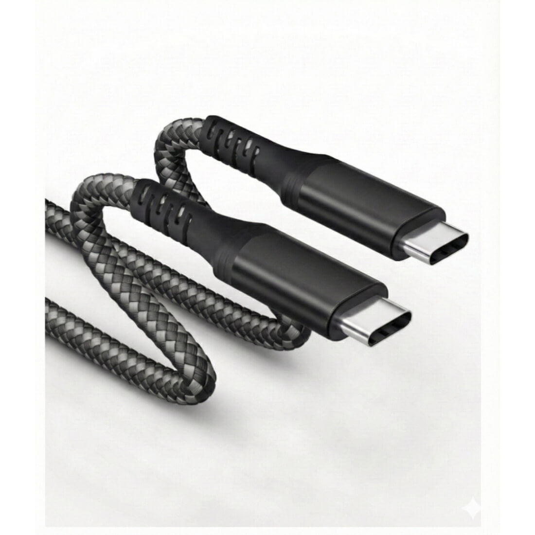 Upix Type C to Type C Fast Charging Data Cable | Nylon Braided | 3 Metres (9.8 Feet)