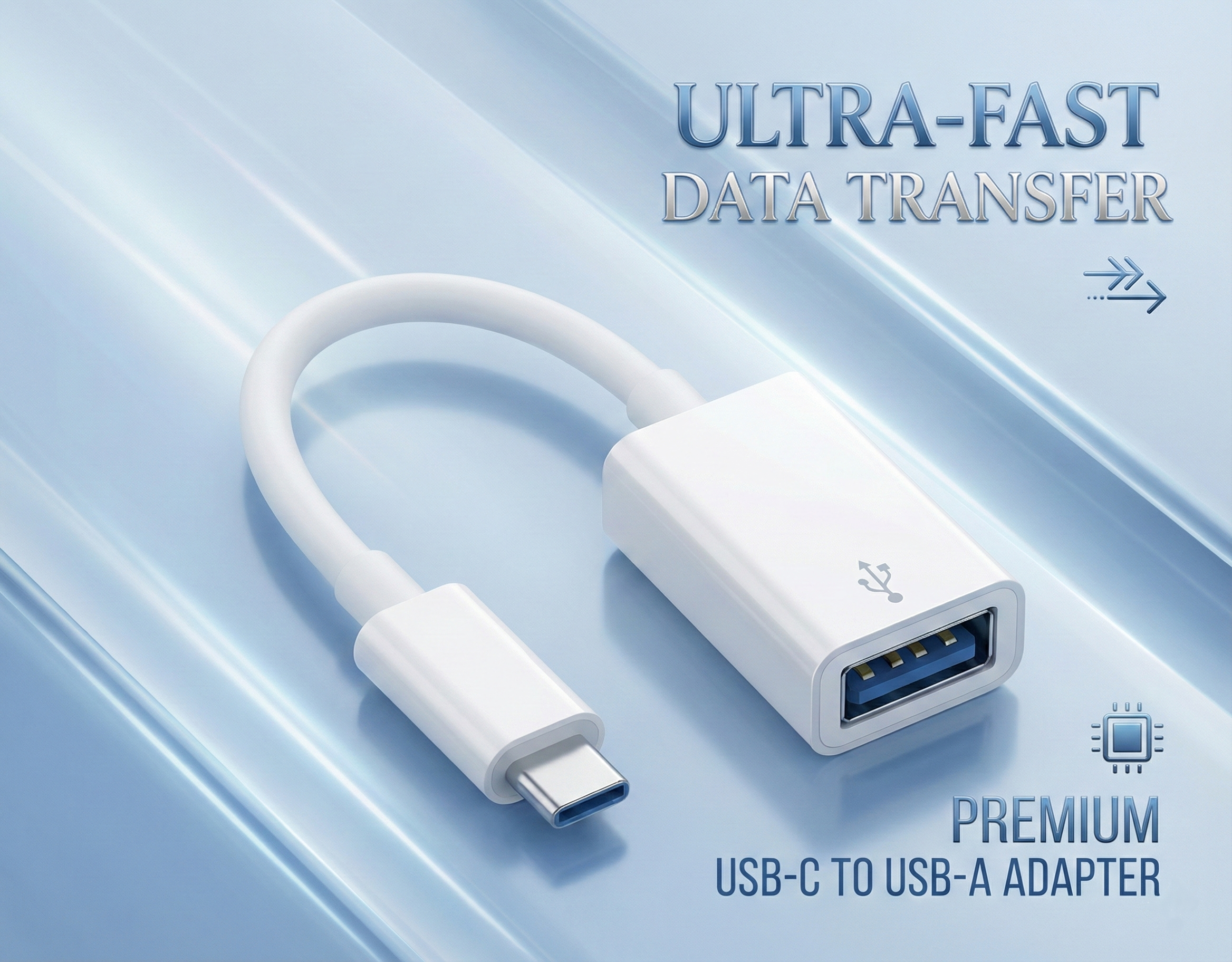 Upix USB Type C to USB 3.0 Female OTG Adapter for Camera, Pendrive & Laptops