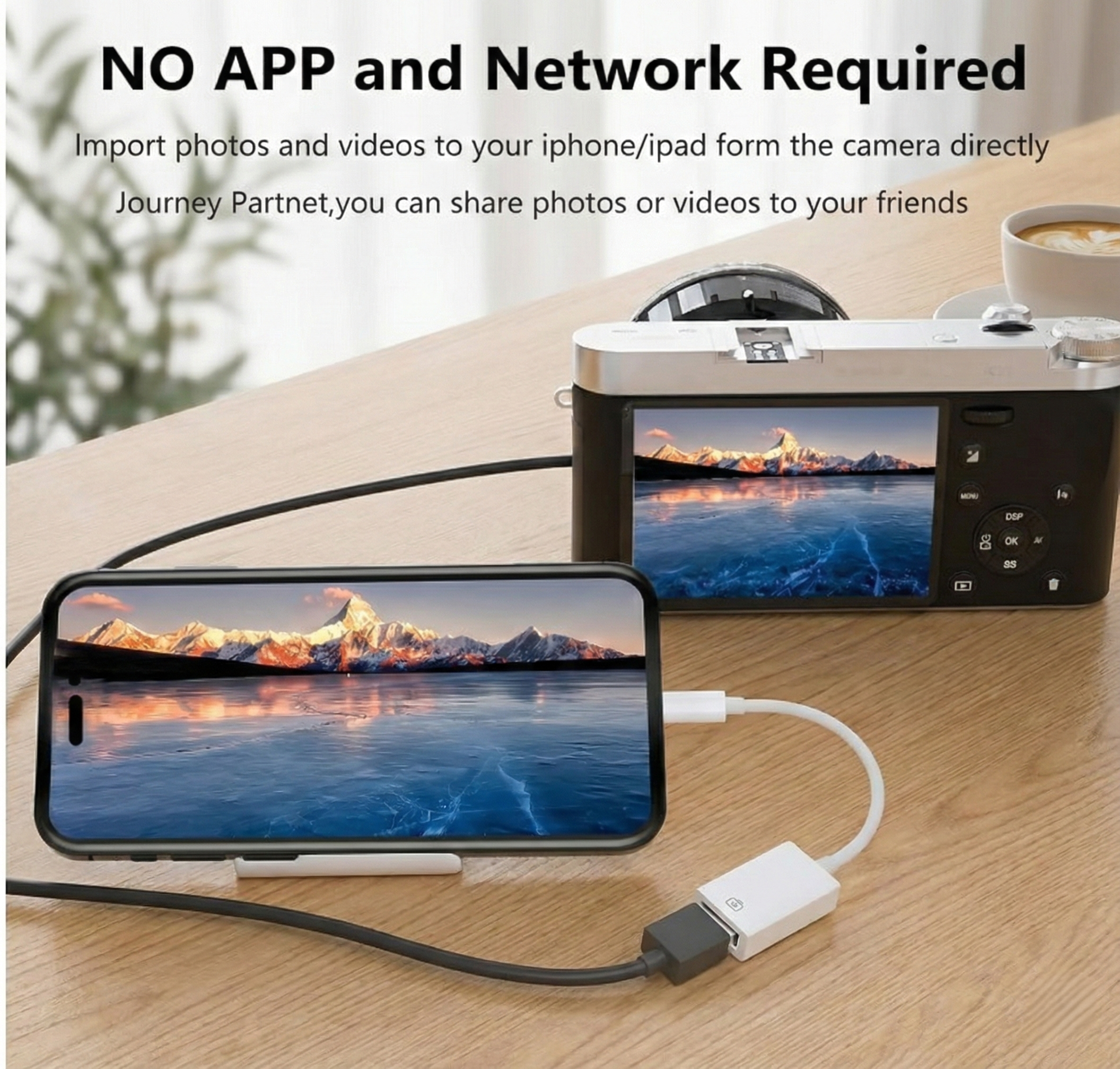 Upix USB Type C to USB 3.0 Female OTG Adapter for Camera, Pendrive & Laptops