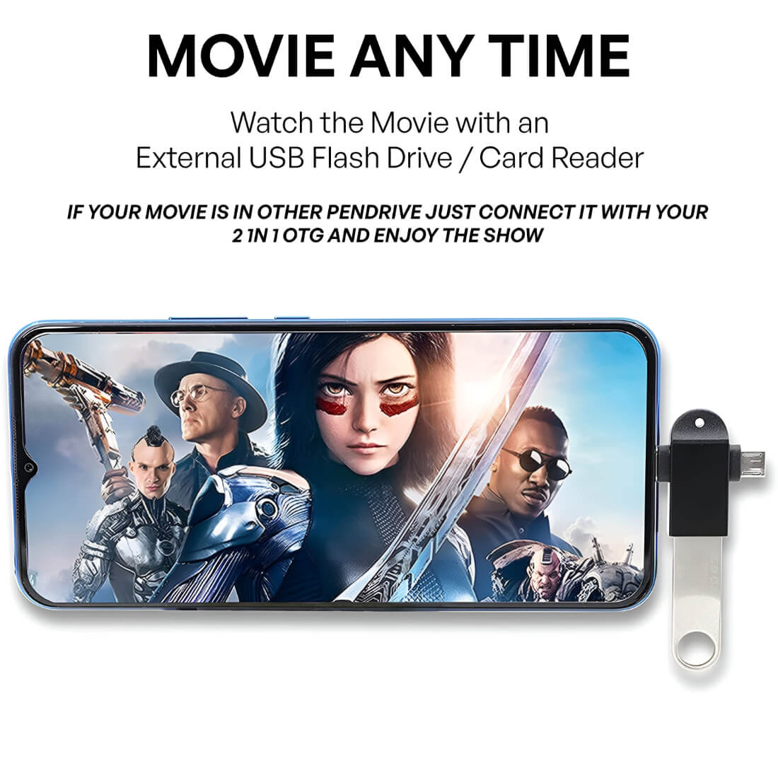 Upix 2 in1 OTG Adapter USB 3.0 to Type-C with Micro-USB Port Converter