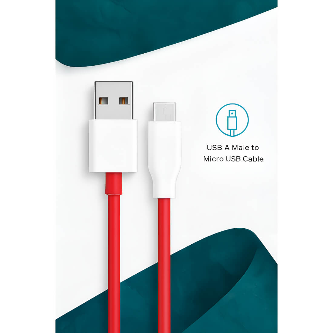 Upix USB A to Micro USB Data Sync Fast Charging Cable Compatible with All Android Mobile Phones, (1 Metres)