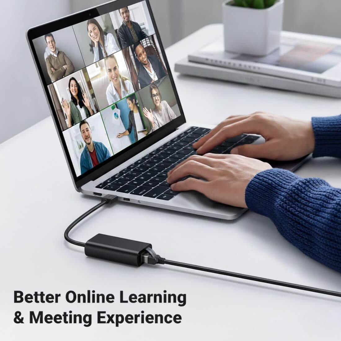 Upix USB 3.0 to LAN Gigabit Ethernet Adapter | Compatible for Laptop, PC, Mac & Desktop