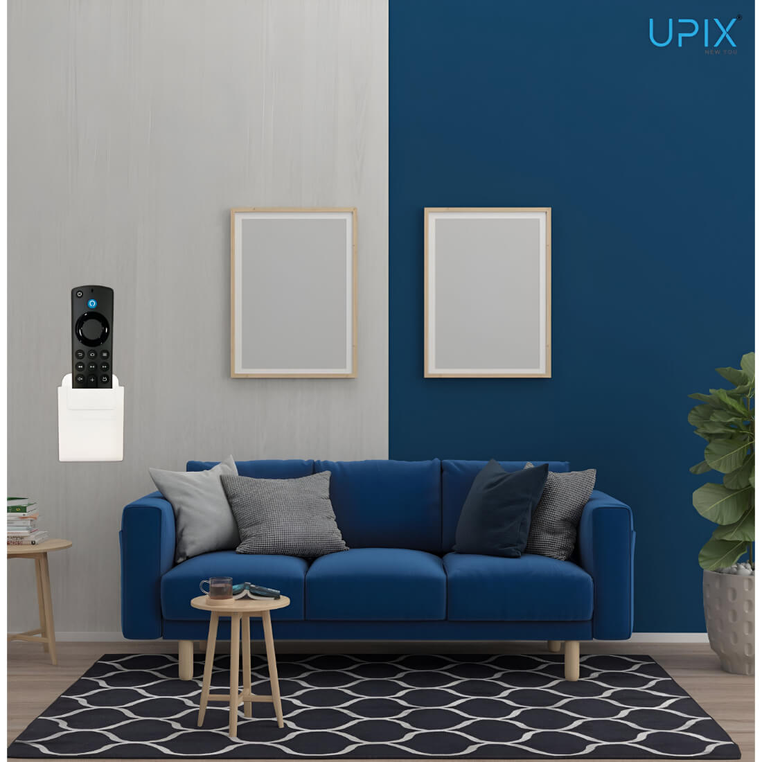 Upix Wall Shelf Remote Stand, Compatible with TV & AC Remotes
