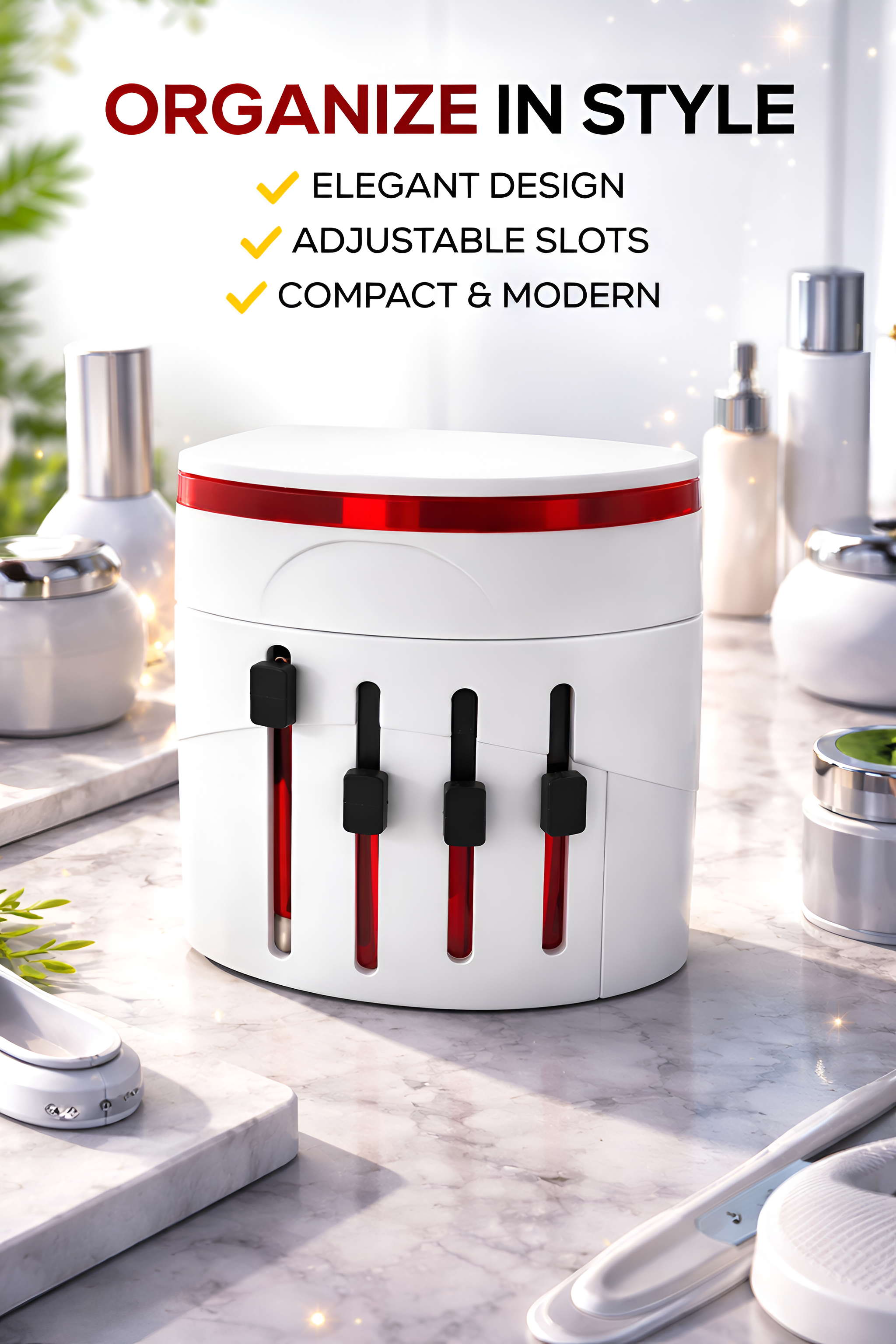 Upix Universal Travel Adapter 1300W Worldwide All-in-One Power Converter with Dual USB Ports