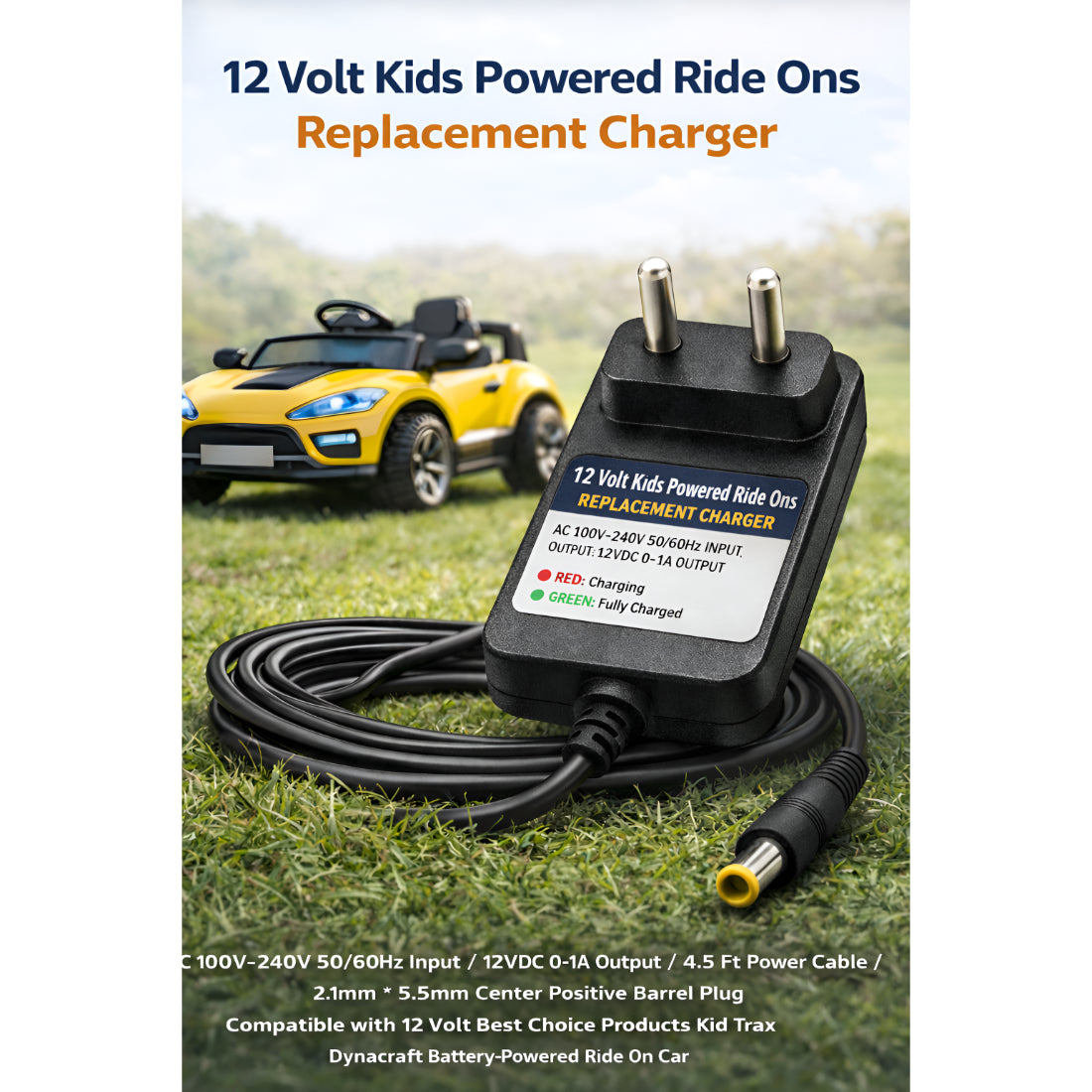 Upix 12V 1A Auto Cut-Off SMPS DC Power Adapter,  Fast SMPS Charger with LED Indicator, with DC Pin