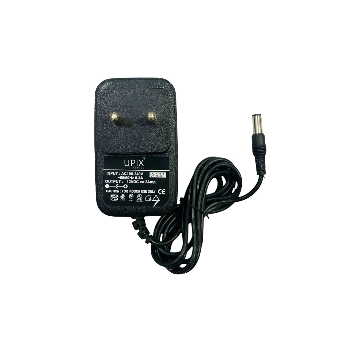 Upix 12V 2A DC Supply Power Adapter (with Centre Pin)