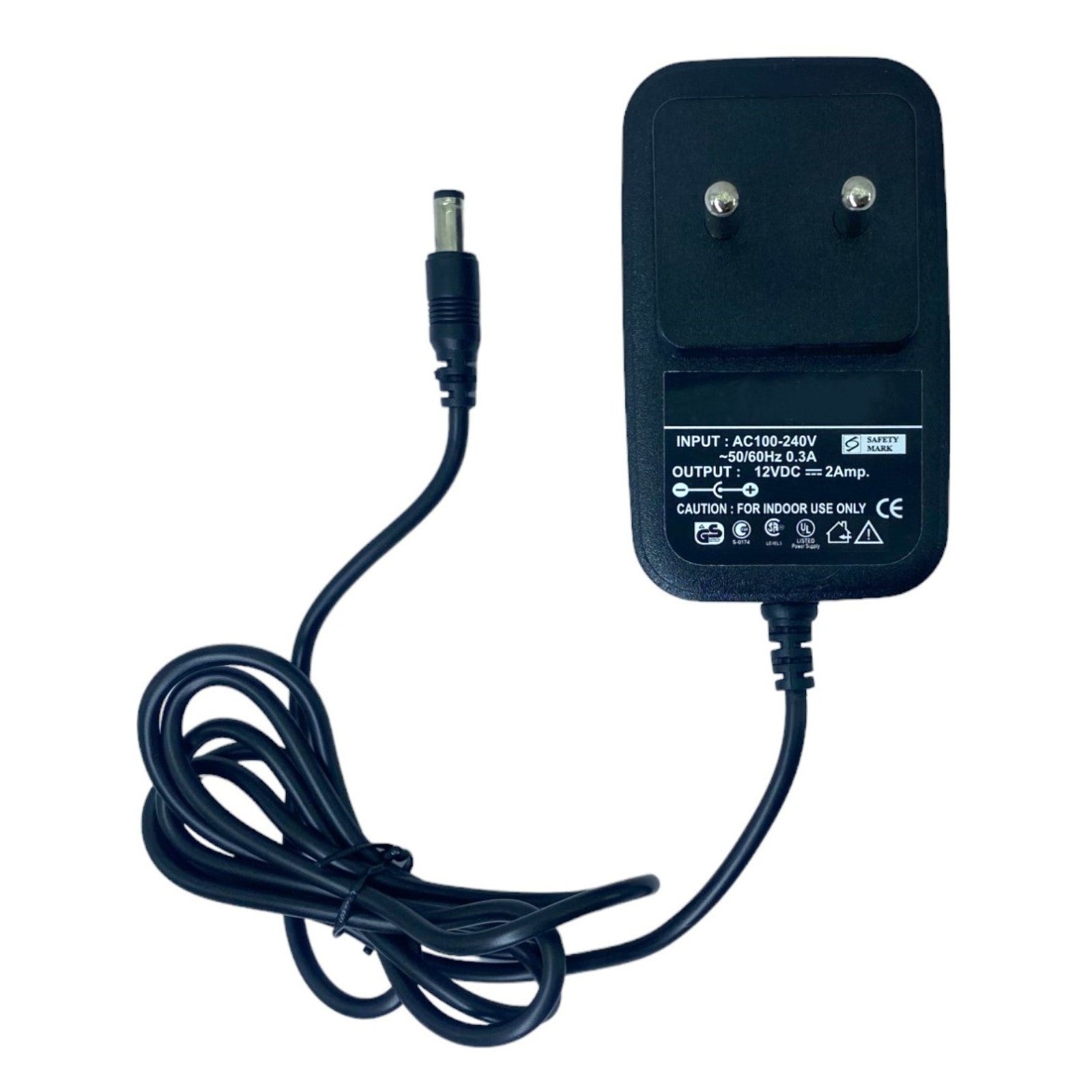 Upix 12V 2A DC Supply Power Adapter (with DC Pin)