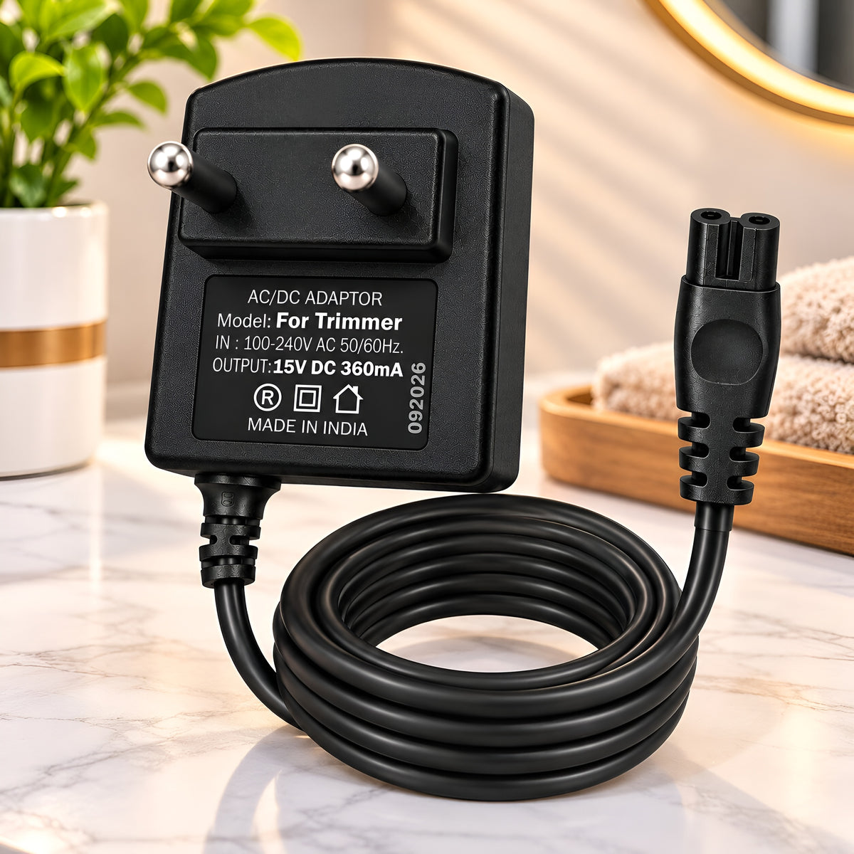 Upix 15V 360mA DC Power Adapter (with Trimmer Pin)
